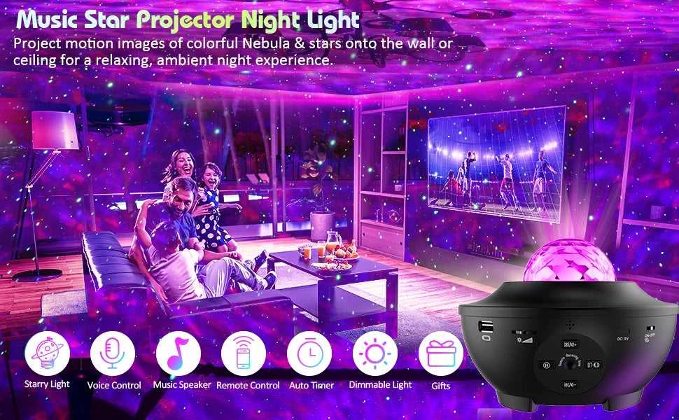 Stjärnhimmel Ljus Projector